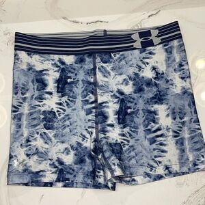 Under Armor Navy and White Spandex Shorts